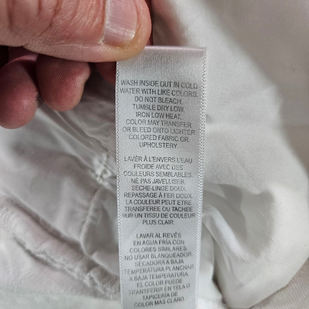 Frame L'Homme Slim Crop Jeans Blanc White Denim Size 30 - Picture 6 of 13